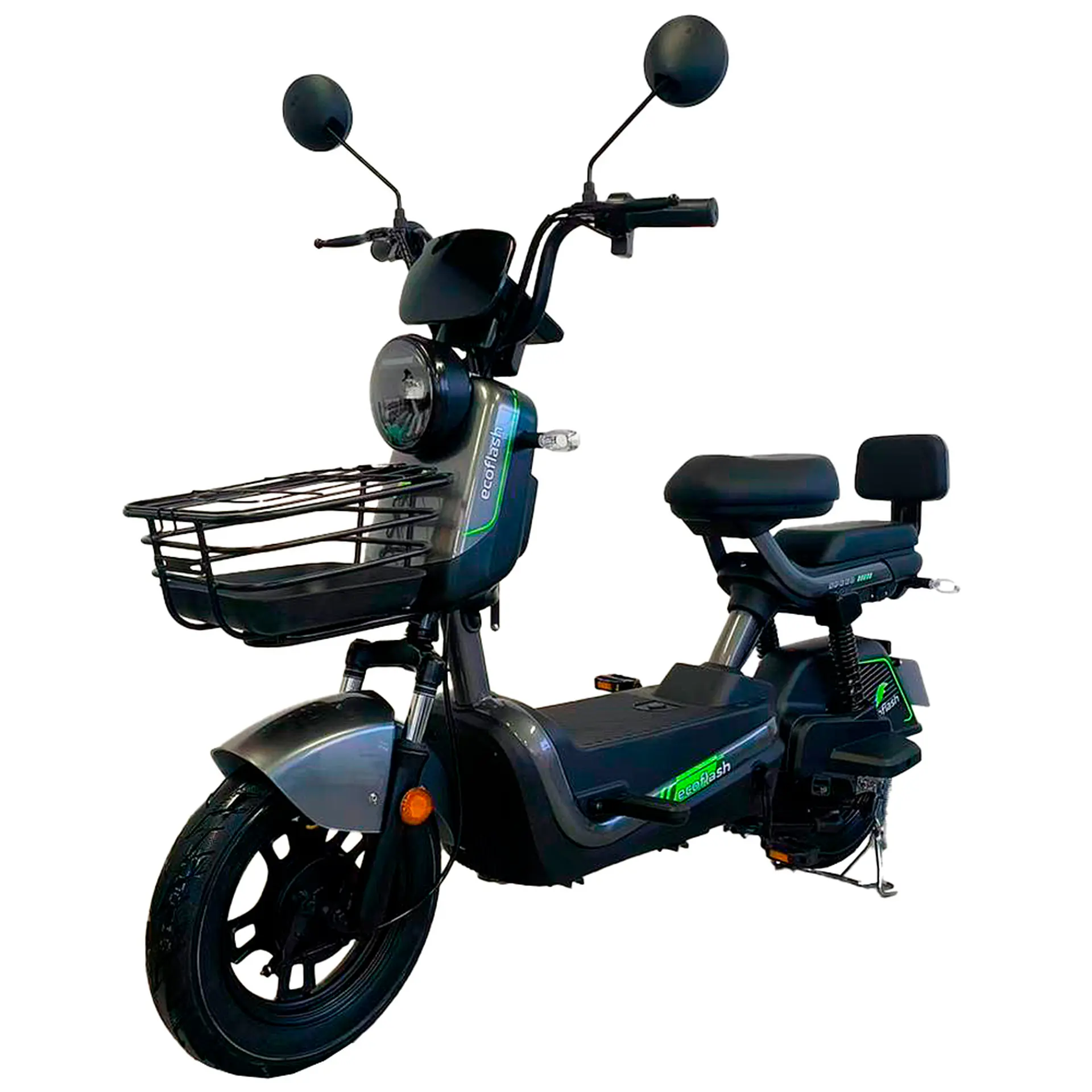 Scooter Elétrica EcoFlash Speed 600W Freio a Disco - Cinza - Bivolt