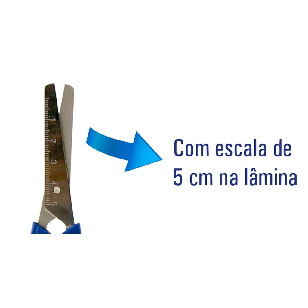 Tesoura Escolar 13 Centímetros Caixa com 30 Unidades BRW - TE1330