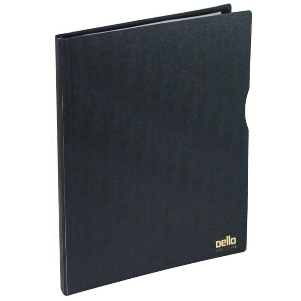 Pasta Catálogo A4 10 Folhas Dello Preto Executive Unitário - 6057.P.0020