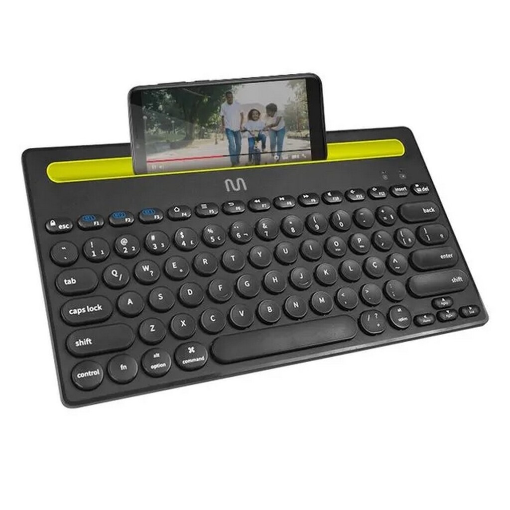 Teclado Bluetooth Multi TS400 Preto compatível com Windows, macOS, Android, iOS e iPadOS - TC284