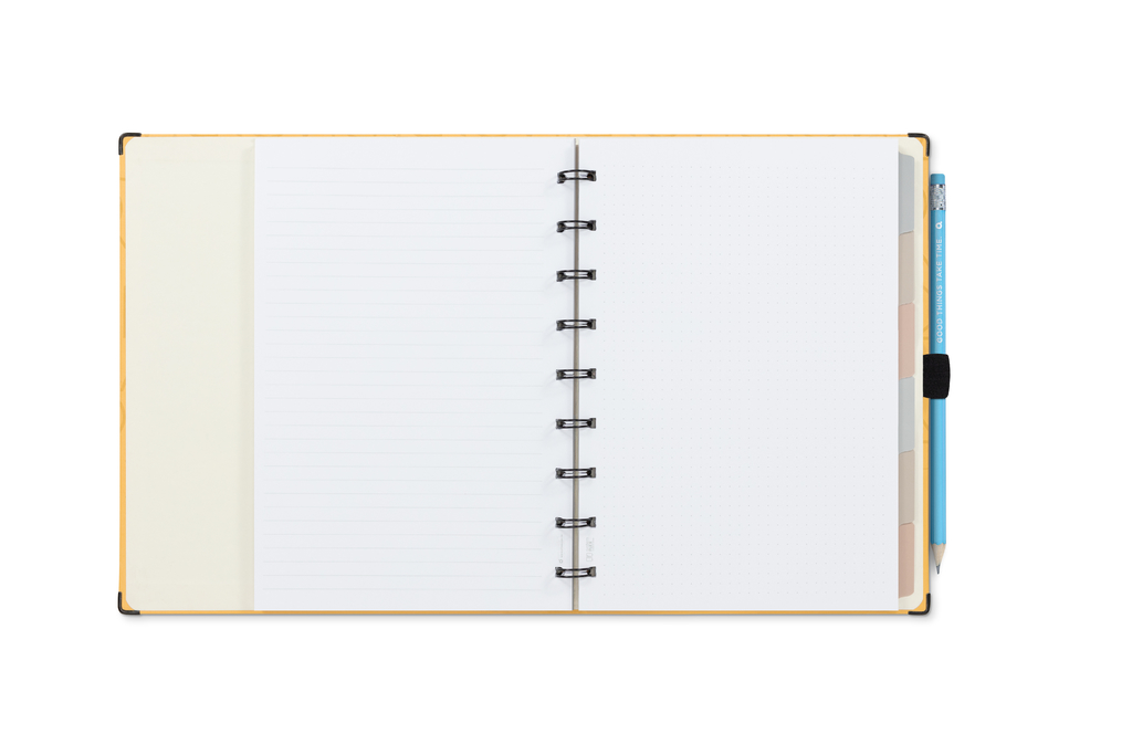 Caderno Ótima Argolado A5 System Flex Maxi Orna Moderna Sortido