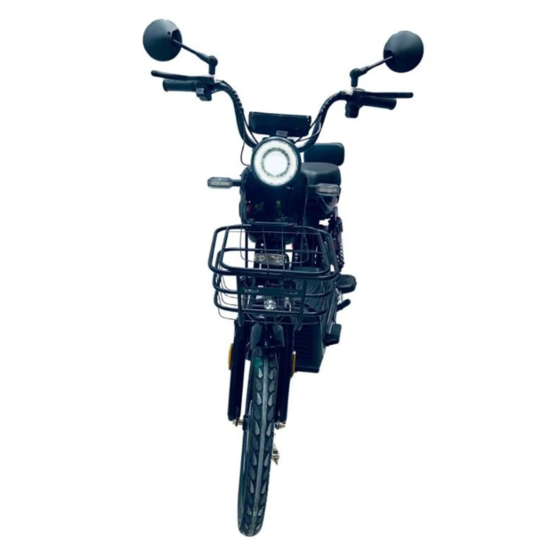 Bicicleta Elétrica Aro 14 Elemovi Urban 500W Freio a Disco Manopla de Aceleração - Preto - Bivolt