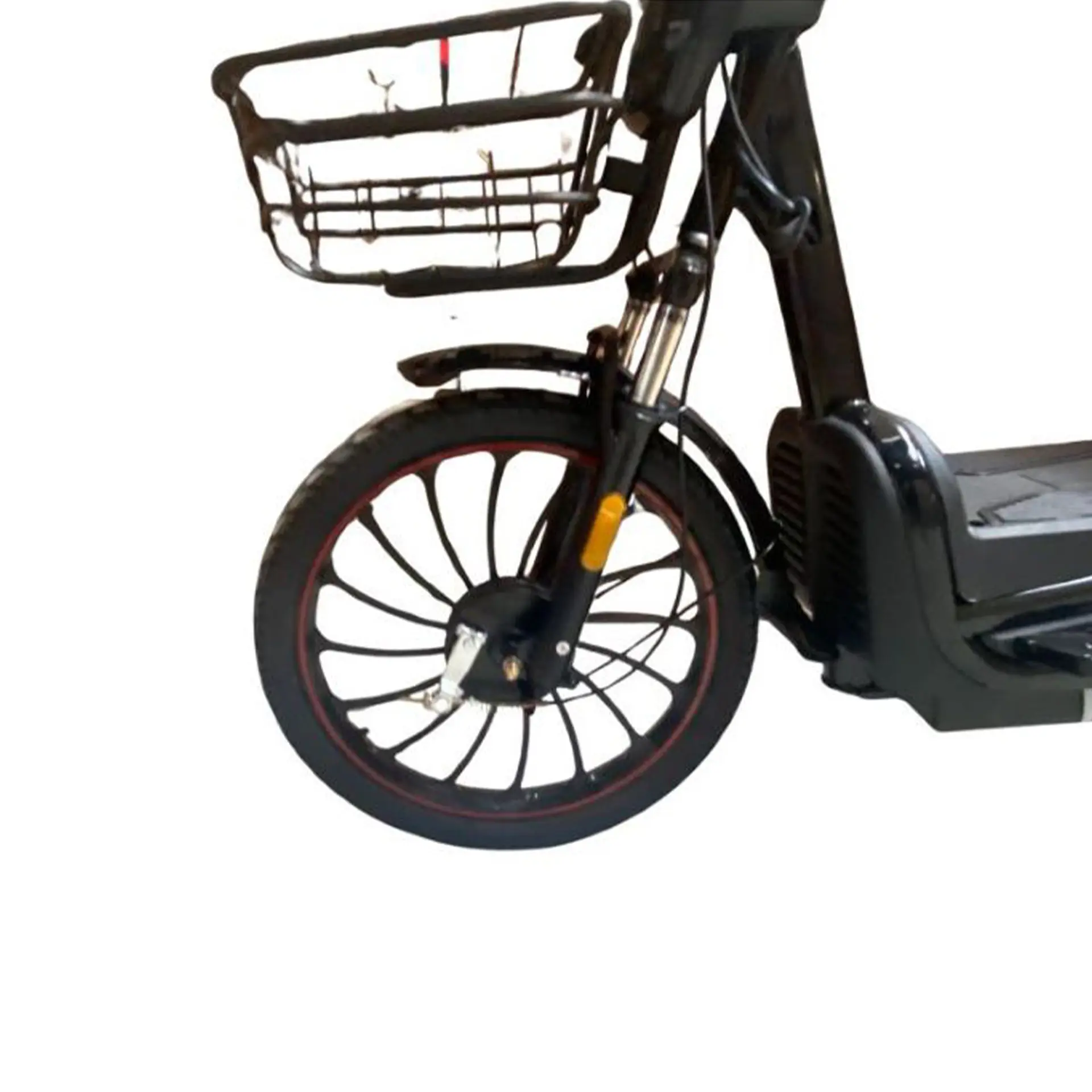 Bicicleta Elétrica Aro 14 Elemovi Urban 500W Freio a Disco Manopla de Aceleração - Preto - Bivolt