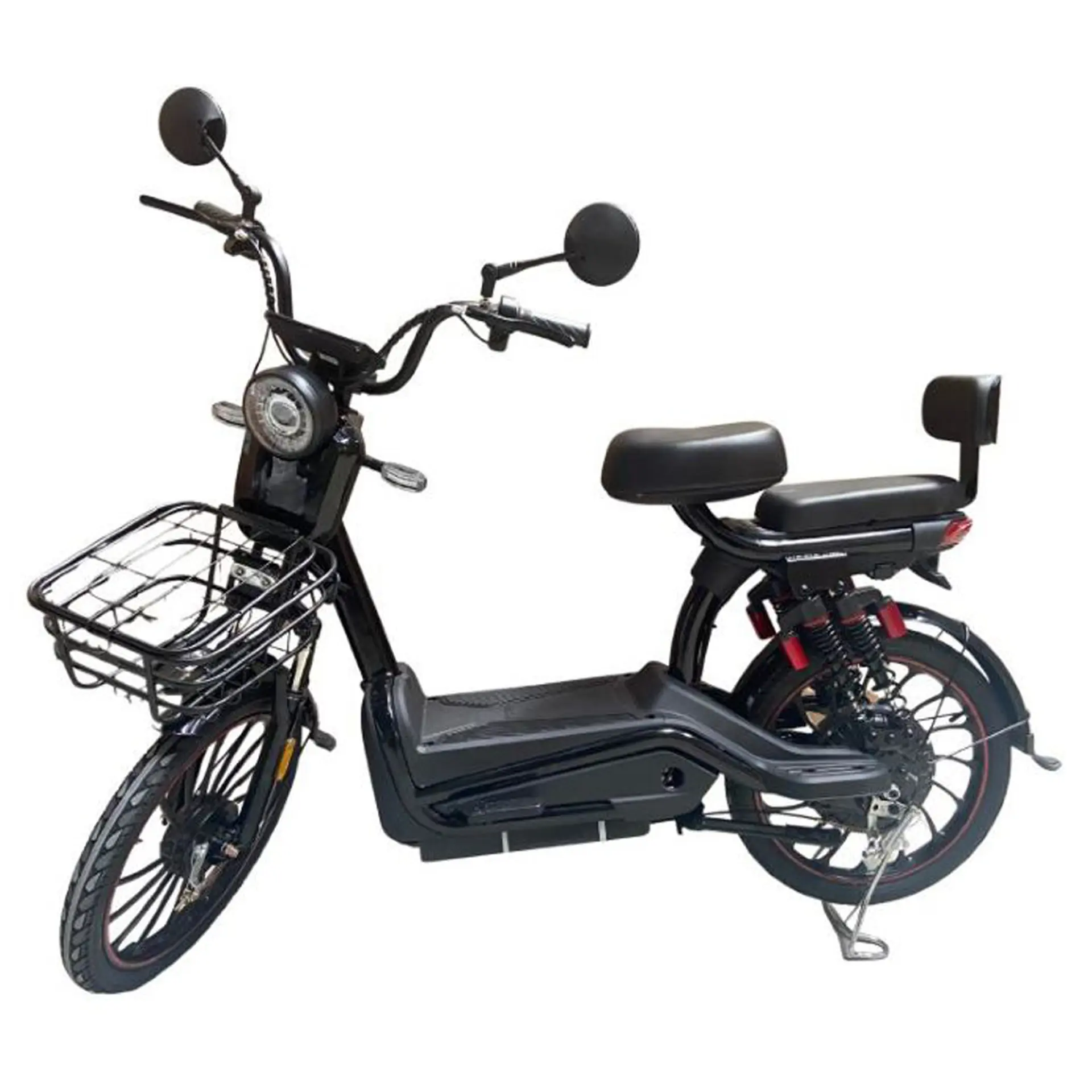 Bicicleta Elétrica Aro 14 Elemovi Urban 500W Freio a Disco Manopla de Aceleração - Preto - Bivolt