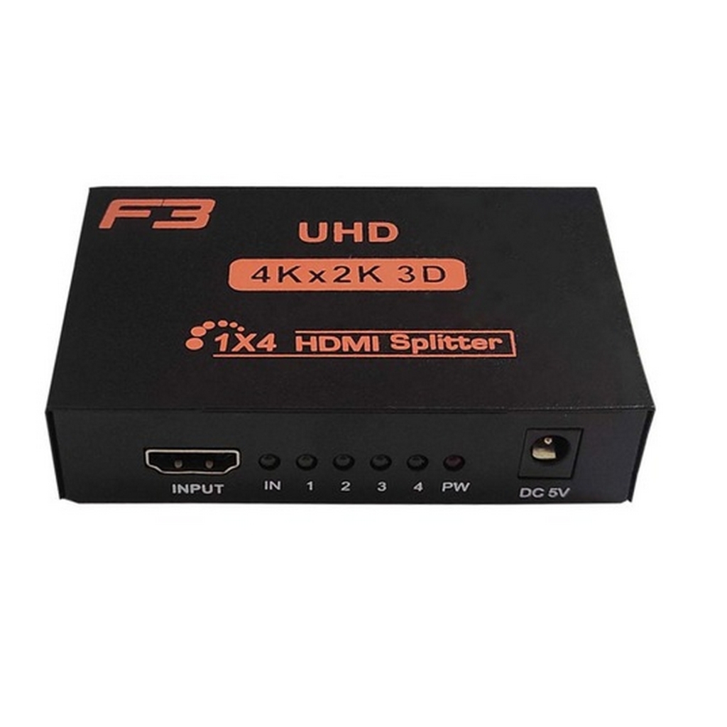 Splitter com 1 Entrada HDMI e 4 Saídas HDMI 4K F3 - 473
