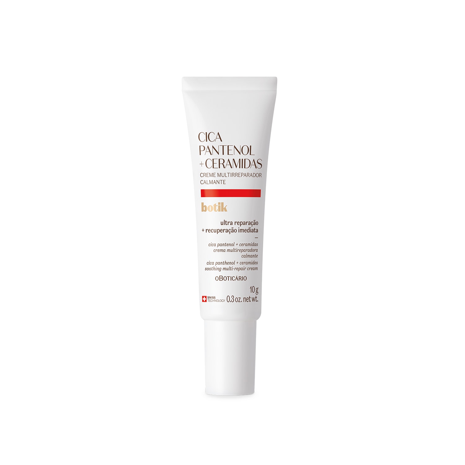 Creme Facial Multirreparador Calmante Botik Cica Pantenol E Ceramidas 10ml