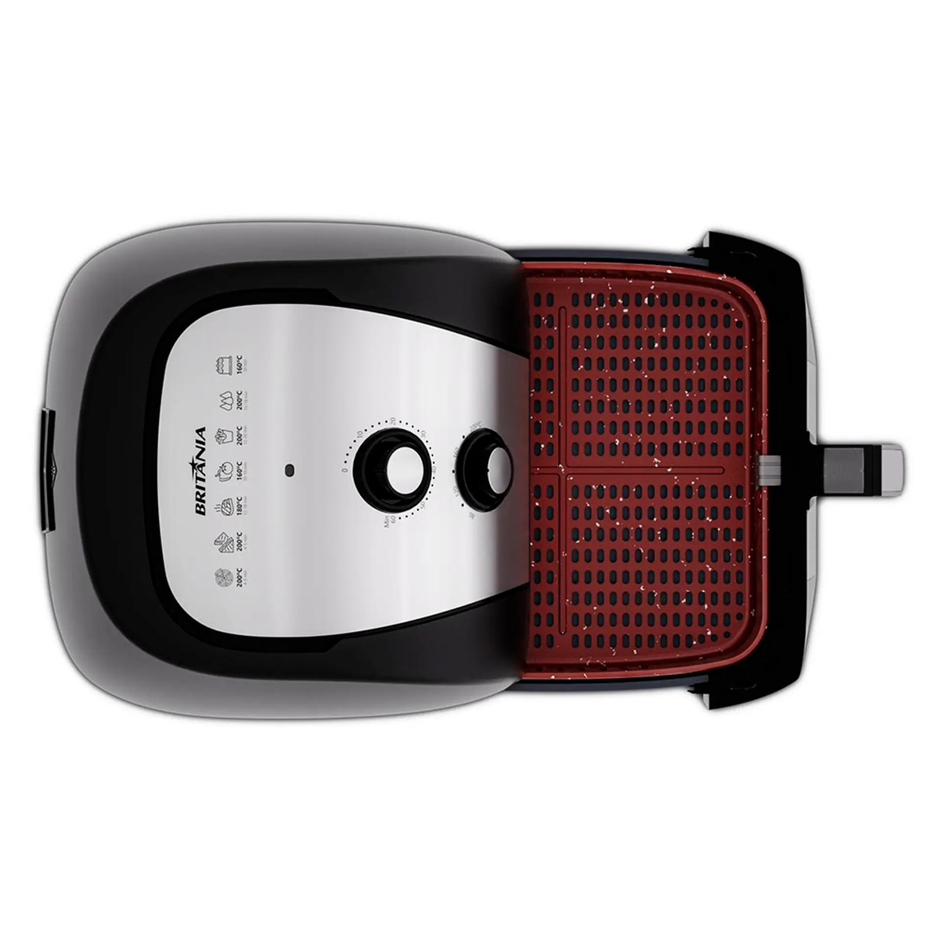 Fritadeira Elétrica Air Fryer Britânia BAF90A 9L 2000W - Preto/Inox - 110 Volts
