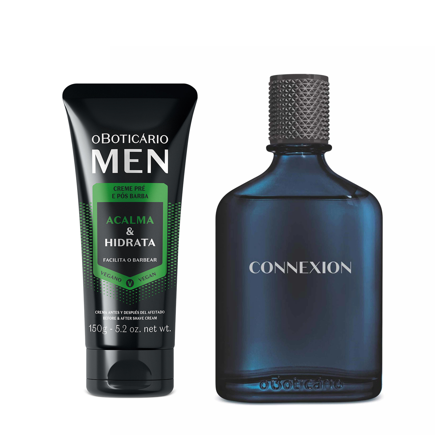 Combo Connexion Desodorante Colônia 100m + Creme Pré e Pós-Barba Men 150g