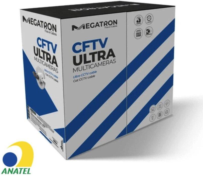 Cabo CFTV 24AWG Ultra Megatron 4 Pares Branco 2778 Caixa com 300 Metros - Homologado ANATEL