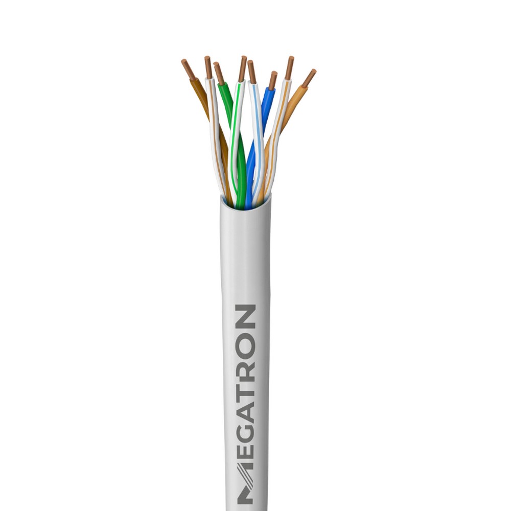 Cabo CFTV 24AWG Ultra Megatron 4 Pares Branco Vendido por Metro Homologado ANATEL