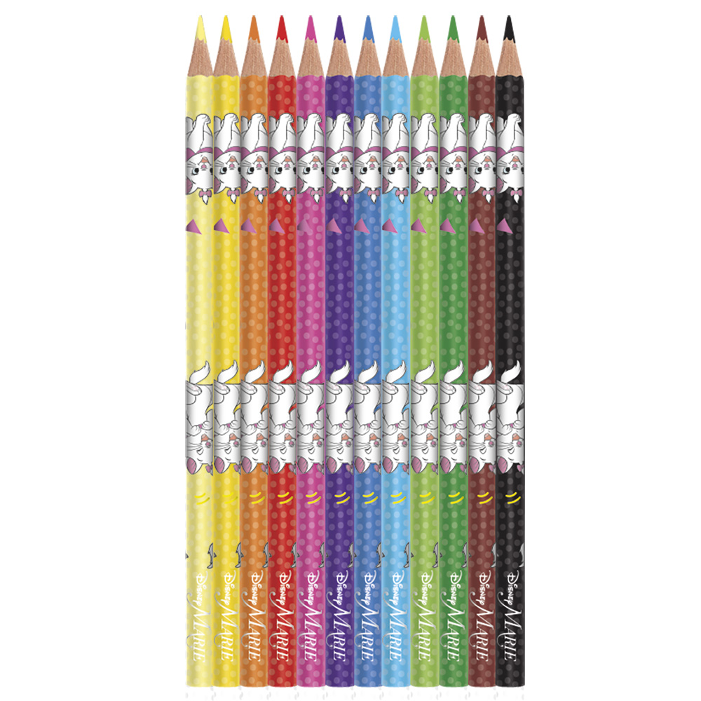 Lápis de Cor TRIS Marie12 Cores Vivas