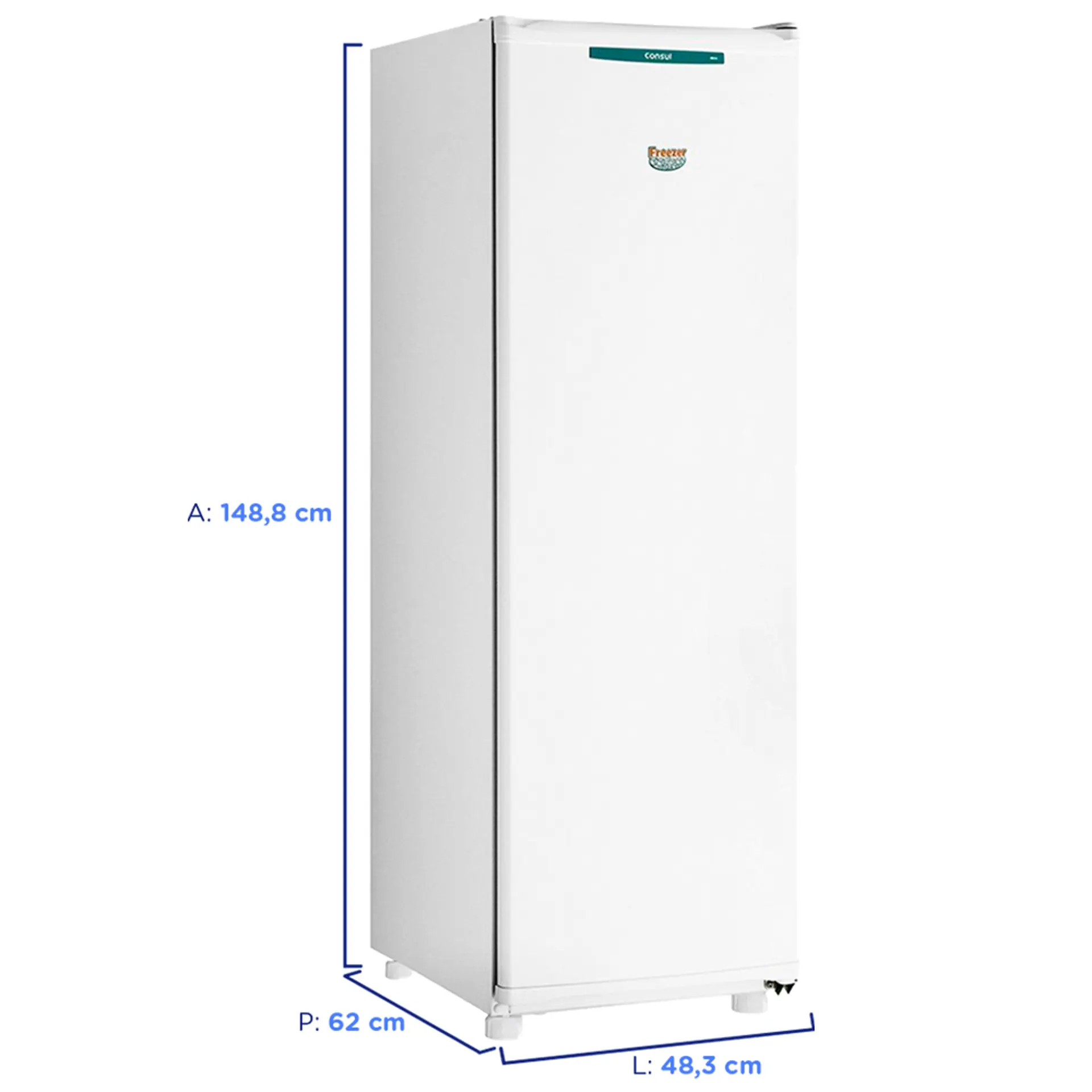 Freezer Consul 142L 1 Porta Vertical Degelo Manual CVU20GB - Branco - 220 Volts