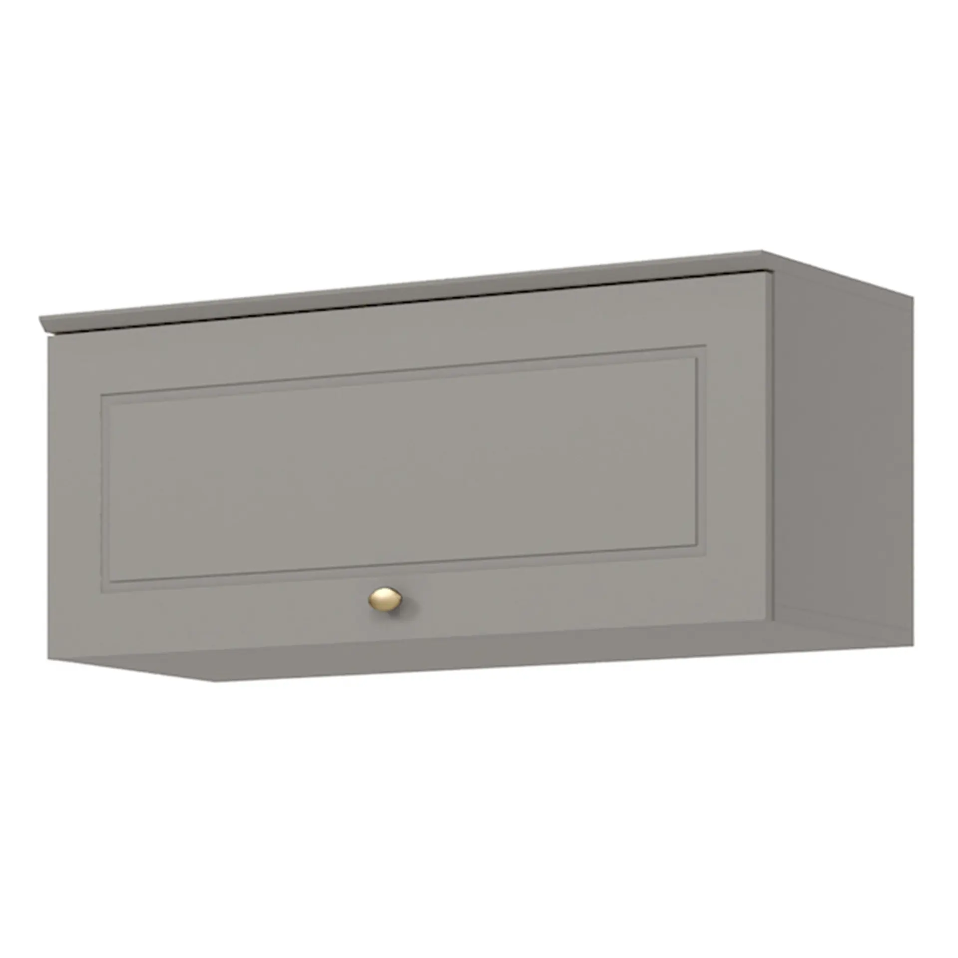 Cozinha Modulada 4 Peças 8 Portas 5 Gavetas Americana Henn - Cinza