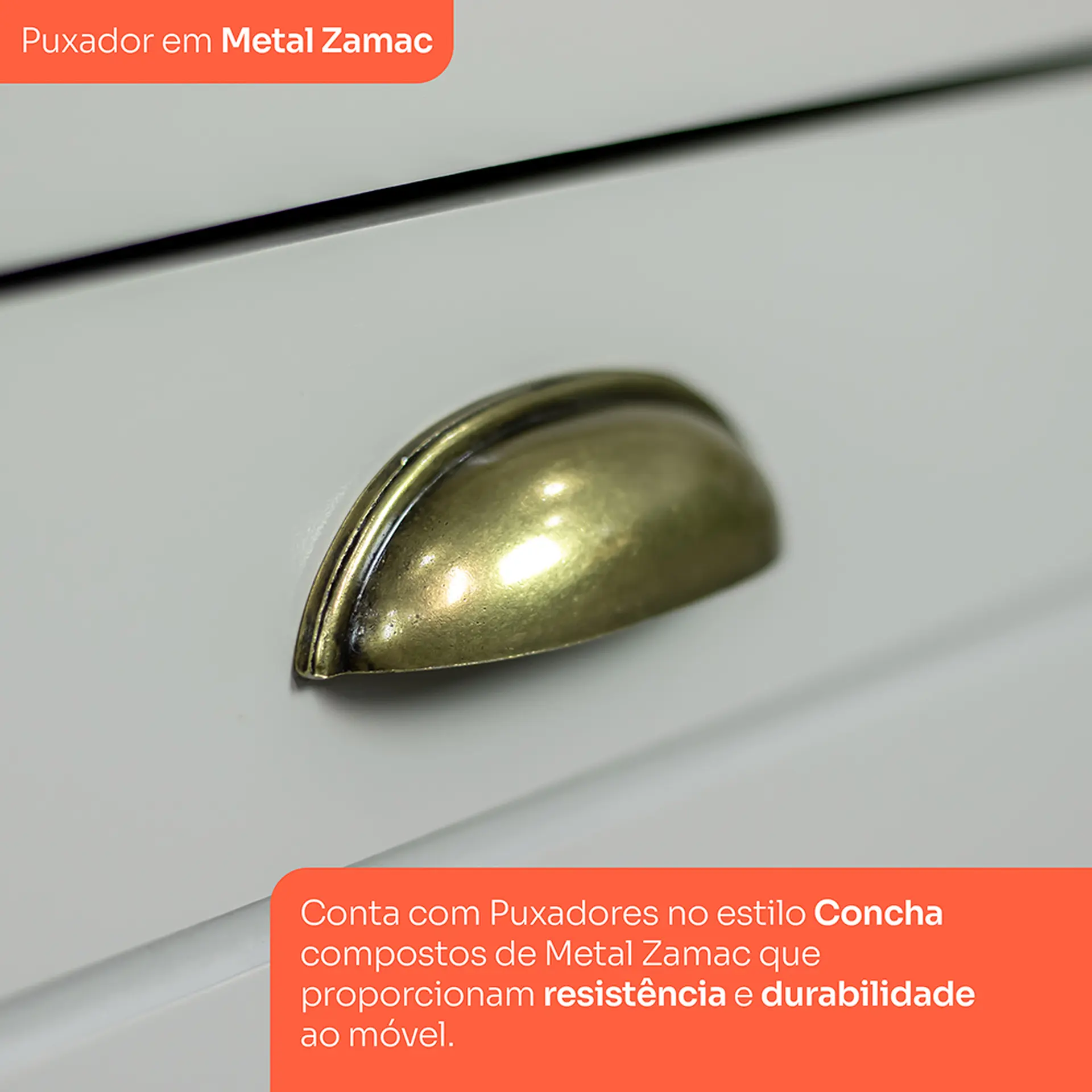 Cozinha Modulada 4 Peças 8 Portas 5 Gavetas Americana Henn - Cinza