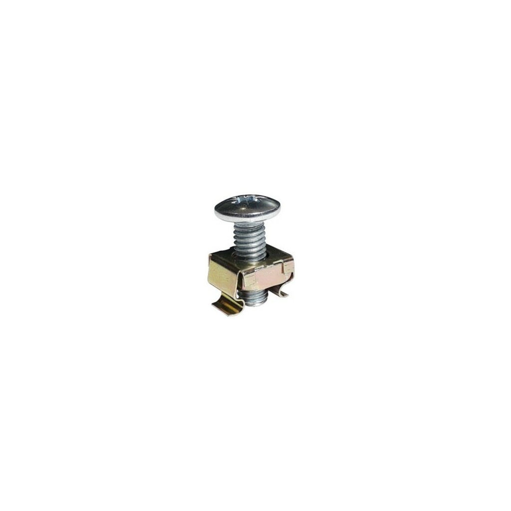 Porca Gaiola para Rack com Parafuso M6 Seccon SecLan - WT-2055A-20MM - Pacote com 50 kits