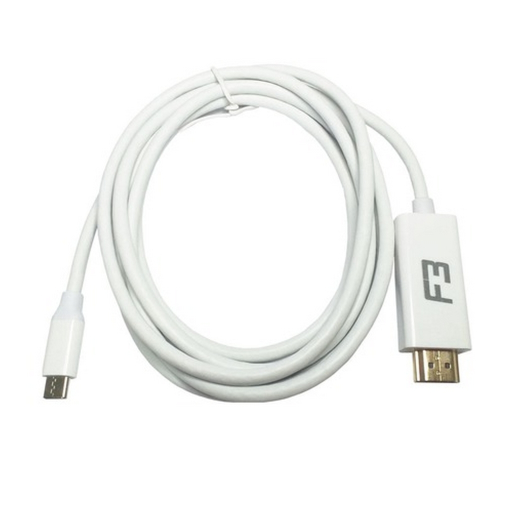 Cabo USB Type-C Macho x HDMI-Macho 1,8 Metros 4K F3 - 1332