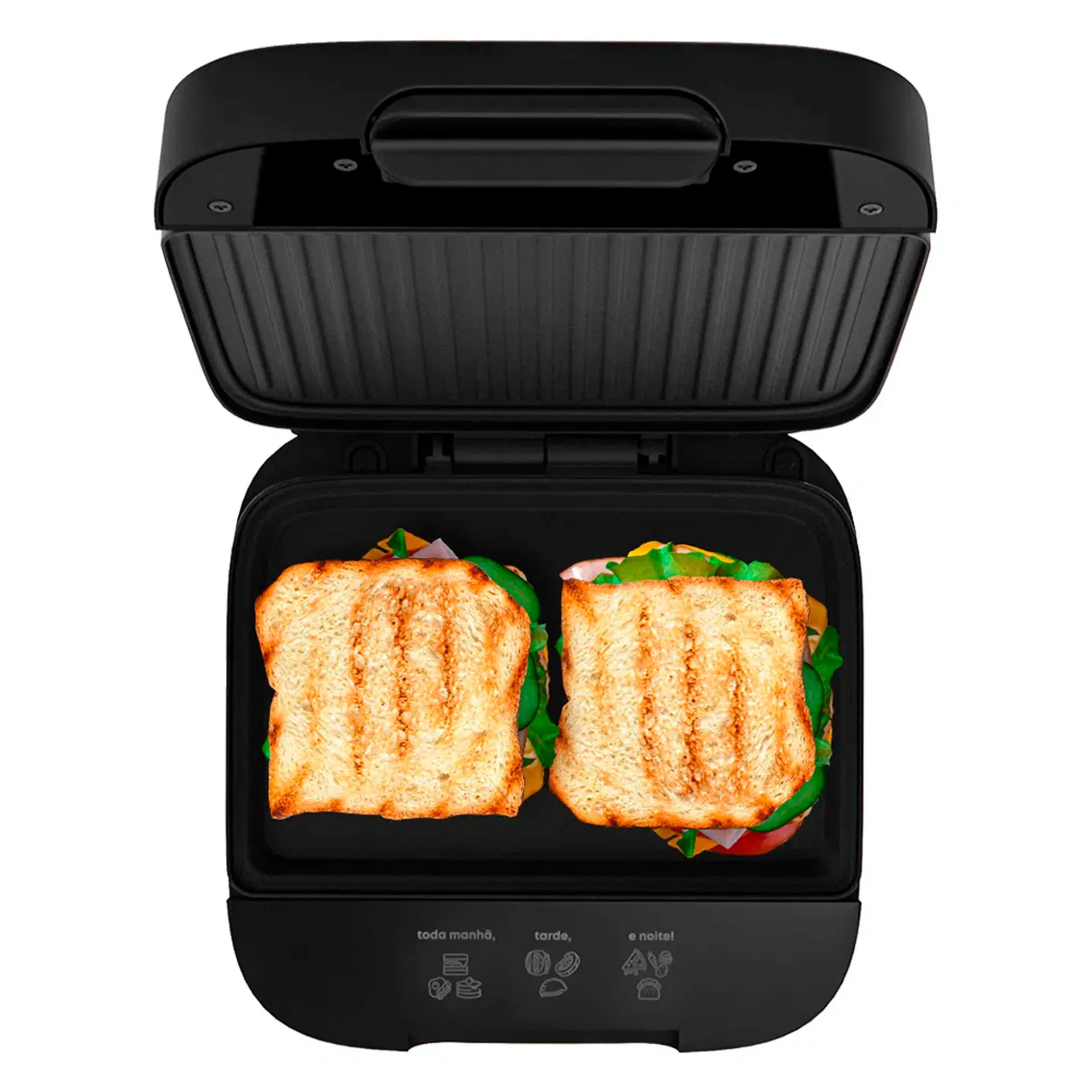 Grill Sanduicheira Cadence Click SAN400 750W Duplo Aquecimento - Preto - 220 Volts
