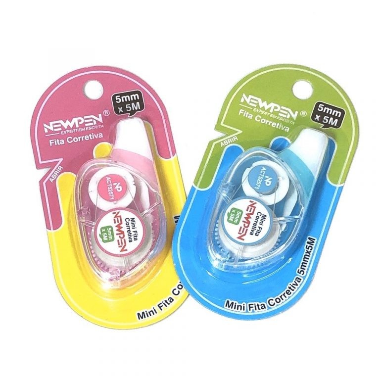 Fita Corretiva Newpen Mini 5mmx5mm Sortido