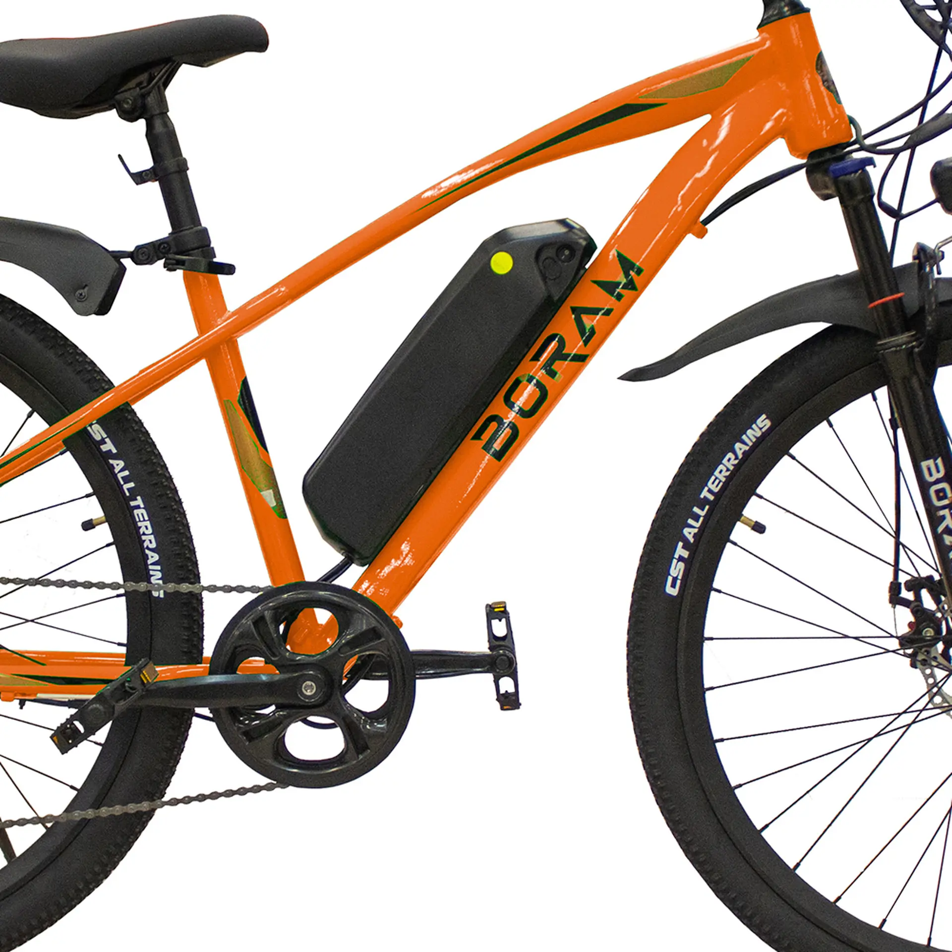 Bicicleta Elétrica Aro 27,5 Boram Bike 250W Pedal Assistido e Acelerador - Laranja - Bivolt