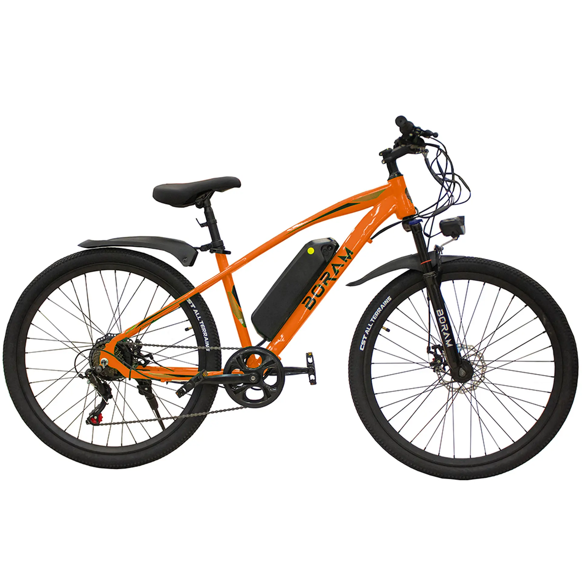Bicicleta Elétrica Aro 27,5 Boram Bike 250W Pedal Assistido e Acelerador - Laranja - Bivolt