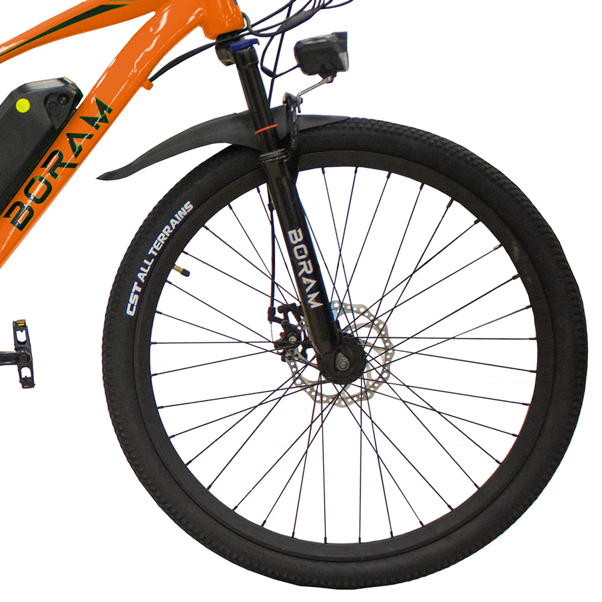 Bicicleta Elétrica Aro 27,5 Boram Bike 250W Pedal Assistido e Acelerador - Laranja - Bivolt
