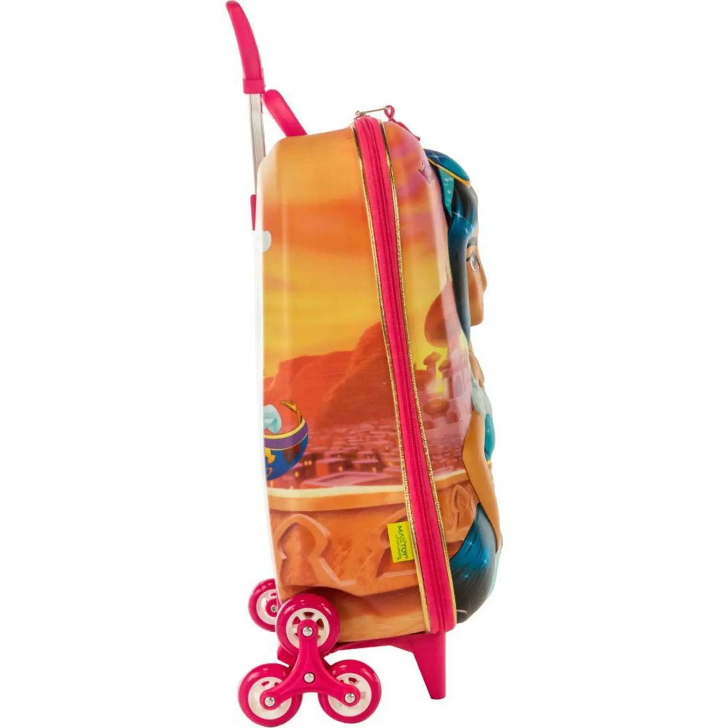 Mochila com Rodas Infantil Diplomata Princesa Jasmine Rodinha Tripla Grande