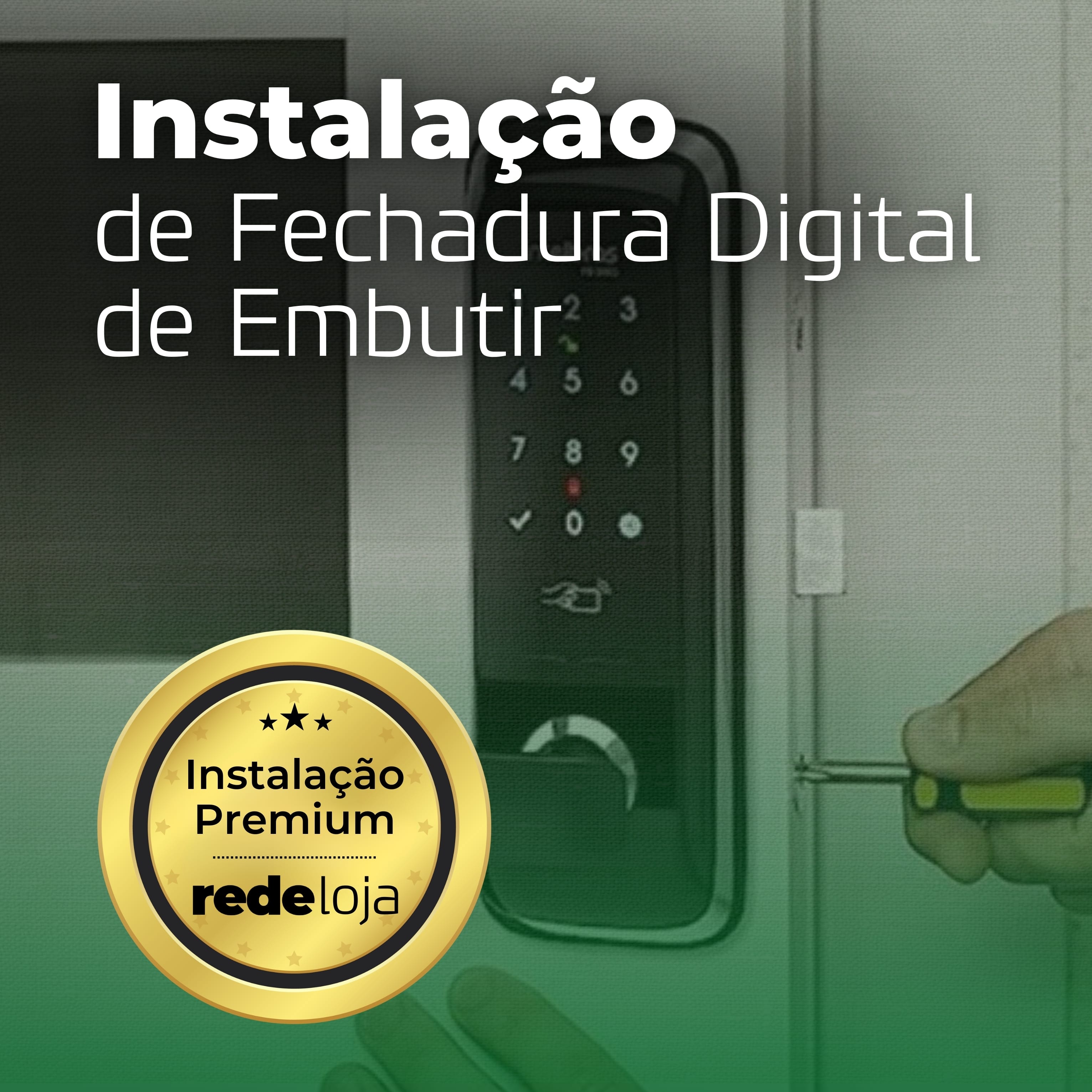 Instalação de Fechadura Digital de Embutir