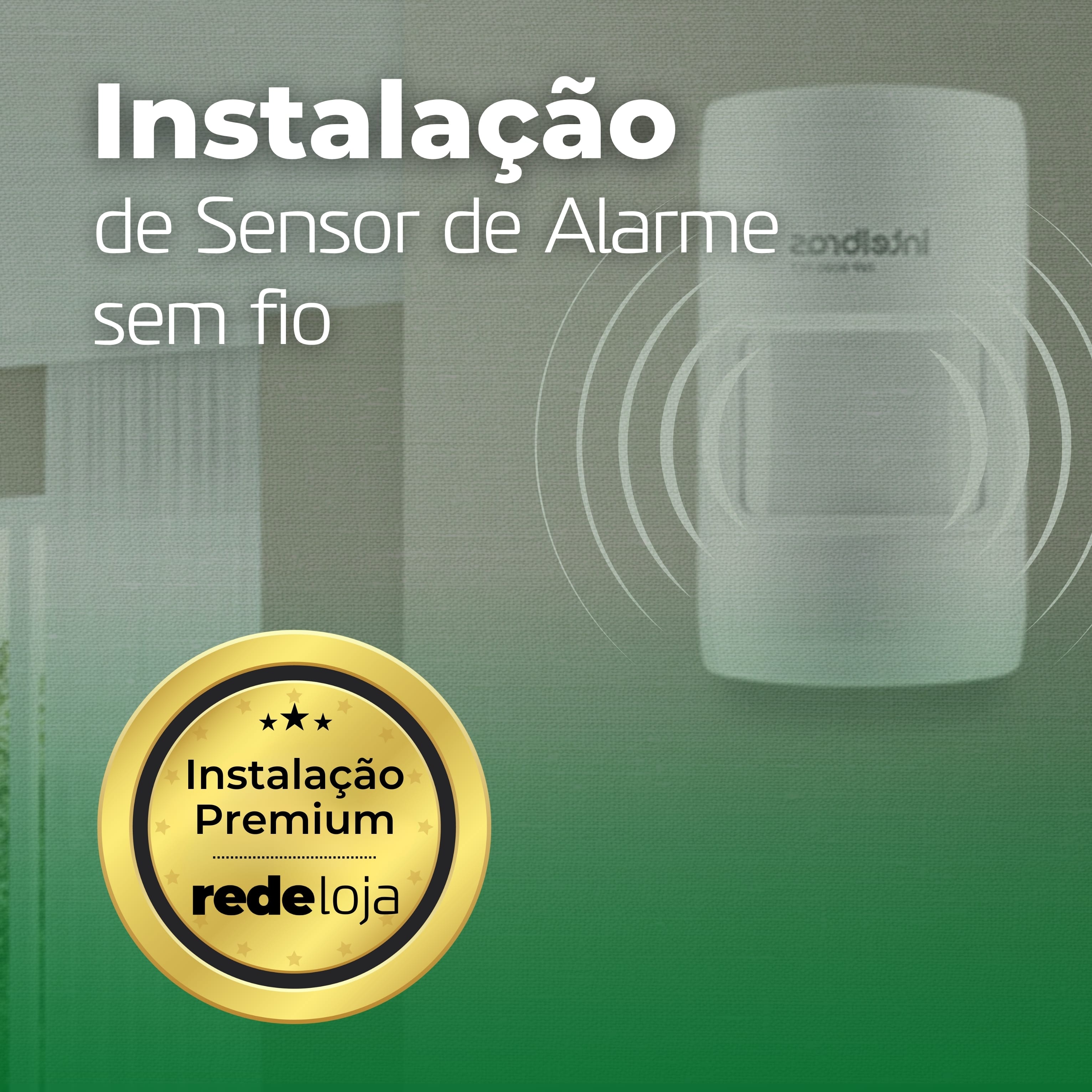 Instalação de Sensor de Alarme sem fio